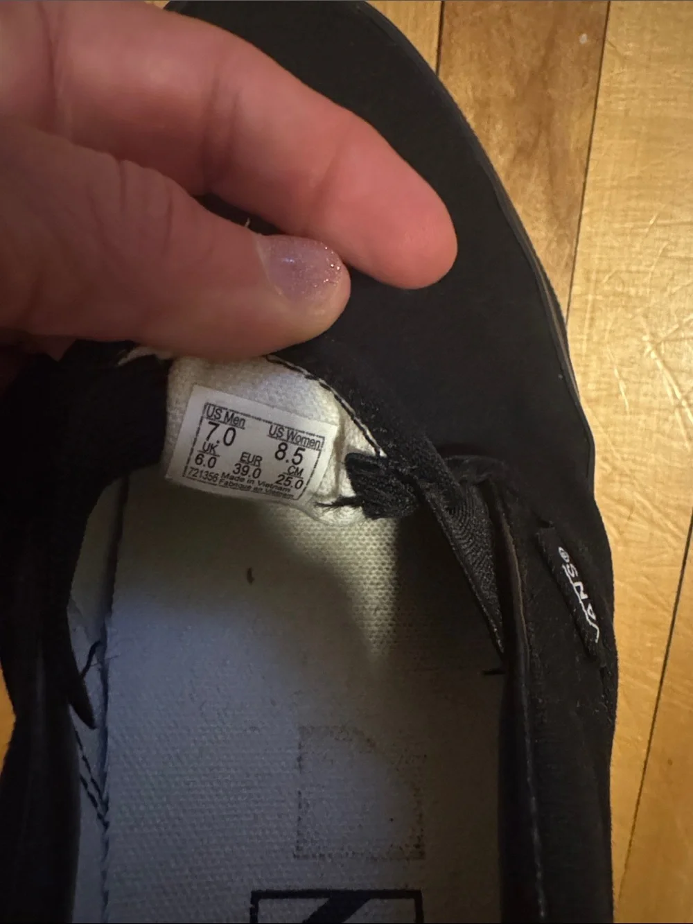 Vans Black Classic Slip-On Loafers